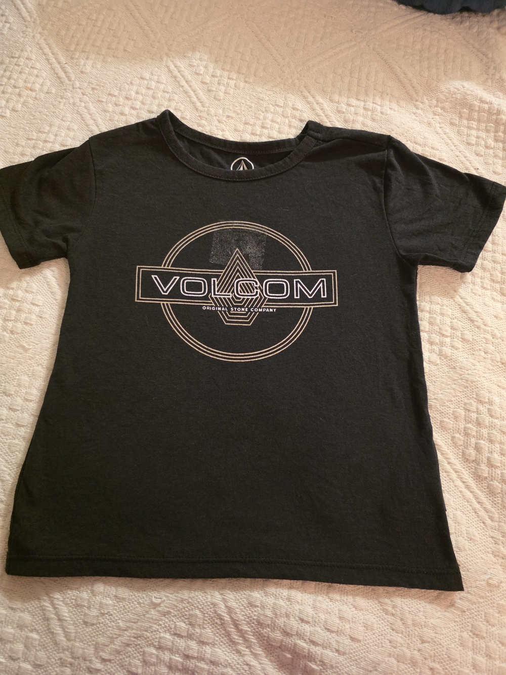 Volcom Black Kids Graphic Logo Tee